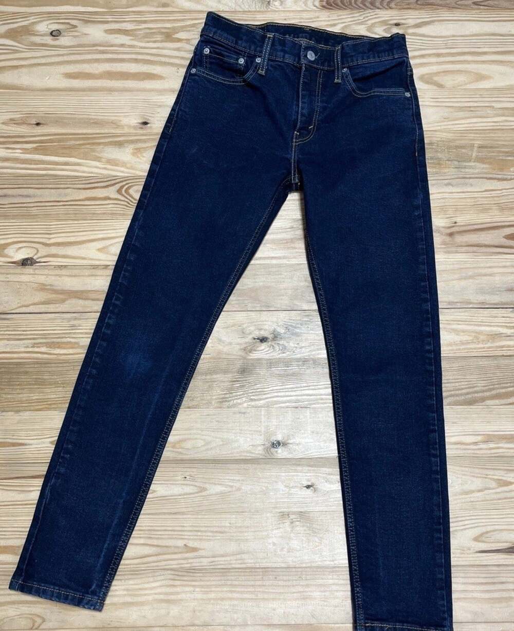 Levi's 512 30x32 Men's Jeans Dark Wash Mid Rise Slim Taper Fit Red Tab Denim